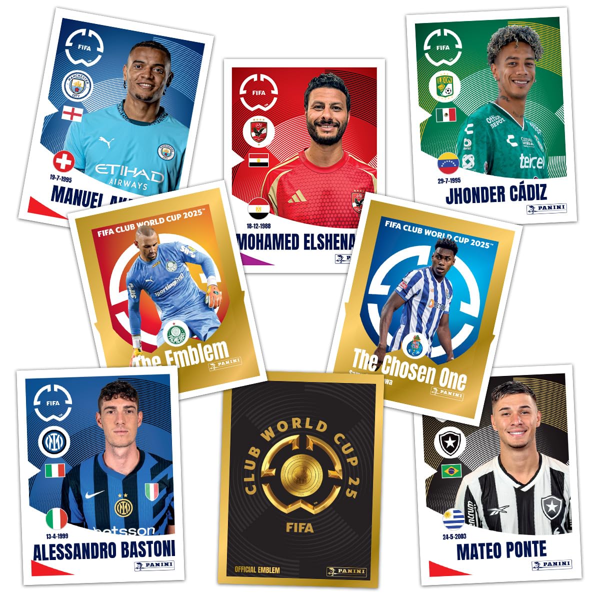 Panini Collection d'autocollants FIFA Club World Cup 2025 (boîte de 50 sachets)