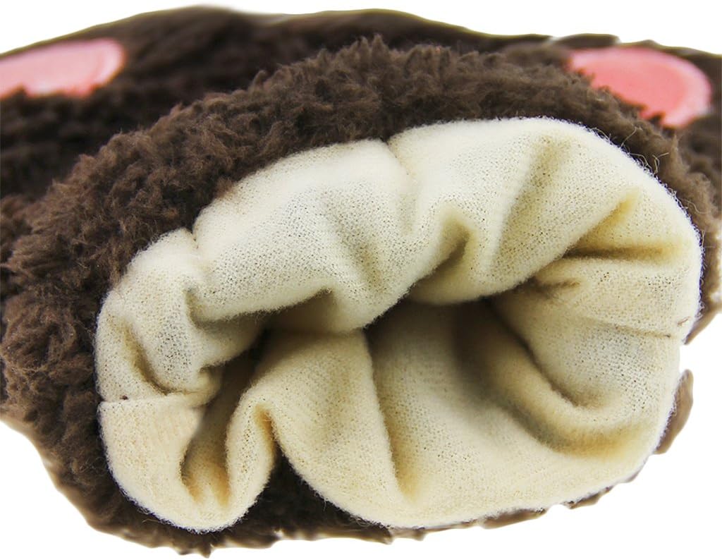 Halloween Costume Claw Gloves Half Finger Wolf Bear Cat Paw Gloves Faux Fur Mittens Masquerade Cosplay Prop Handwear