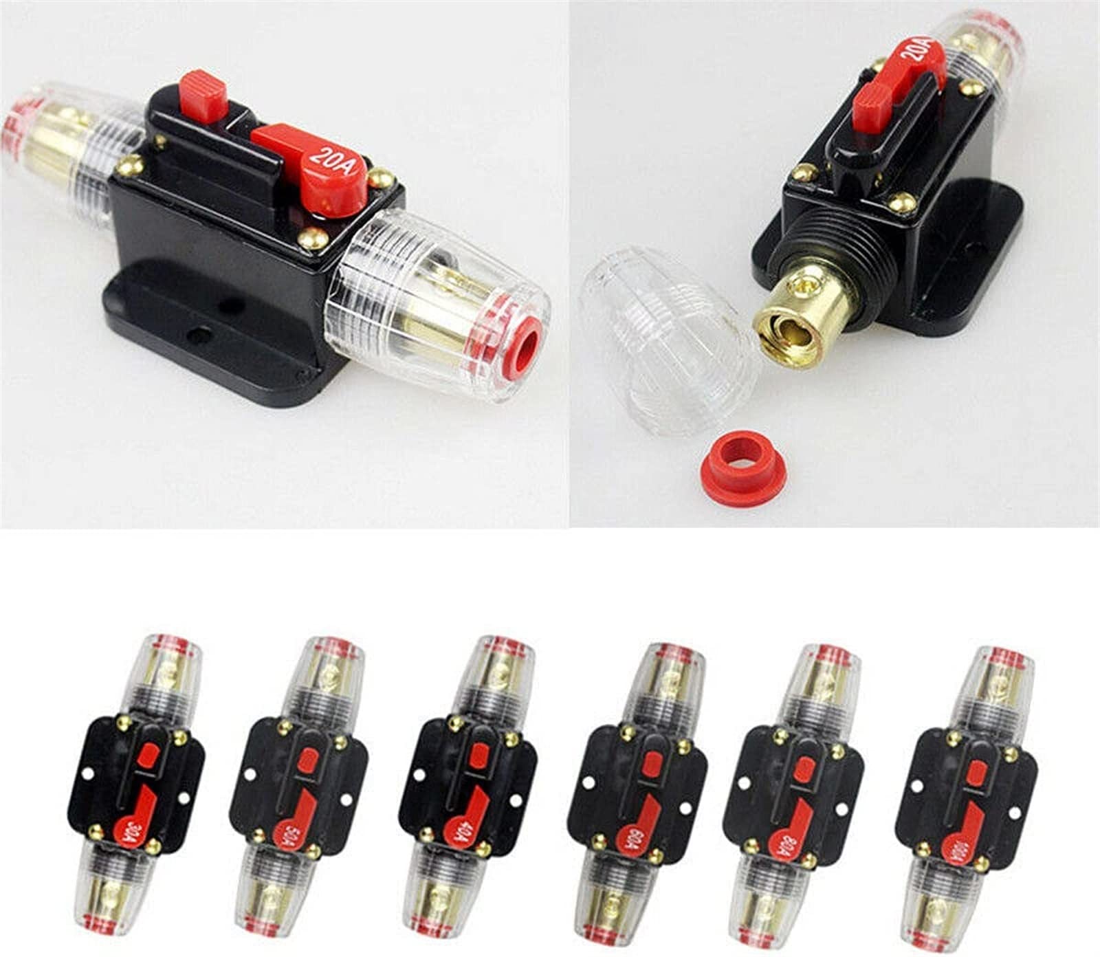 1 szt. DC ciężarówka samochodowa 12V-24V bezpiecznik stereo (100A)
