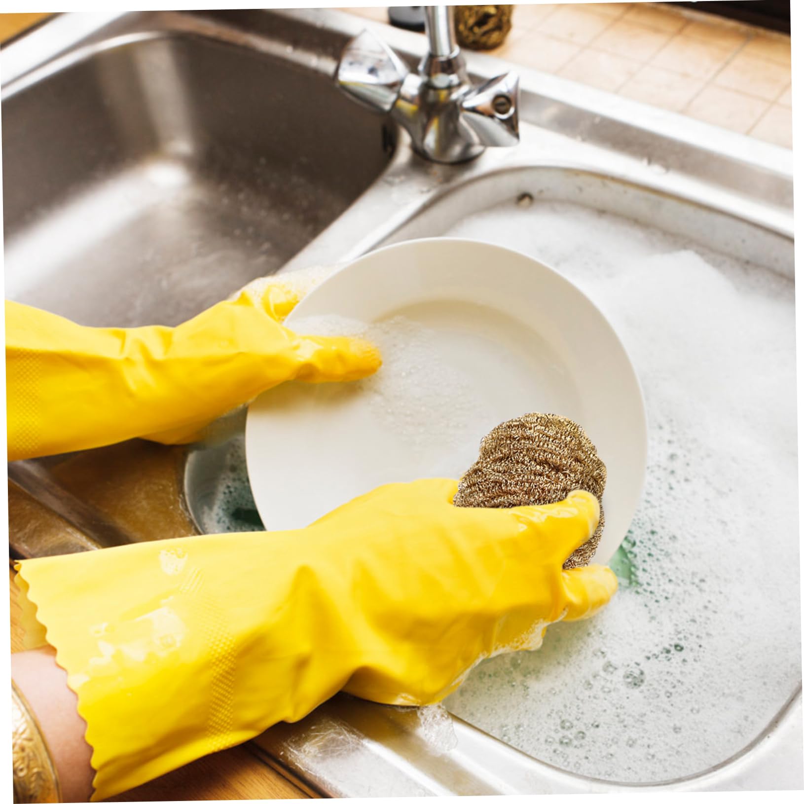 ABOOFAN Soldering Tip Cleaner 2 Pack Soldering Iron Cleaning Balls Scouring Pads