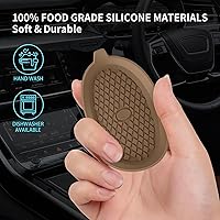 Vista 7 de ME.FAN Car Cup Holder Coasters [4 Pack] Silicone Cups Mats, Automotive Universal Non-Slip Recessed Interior Accessories Coffee