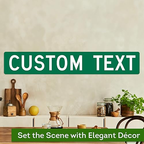 Vista 55 de My Sign Center - Letrero de calle personalizado, 8 colores, opción reflectante, montaje de 4 x 18 pulgadas, grueso libre de óxido, fabricado