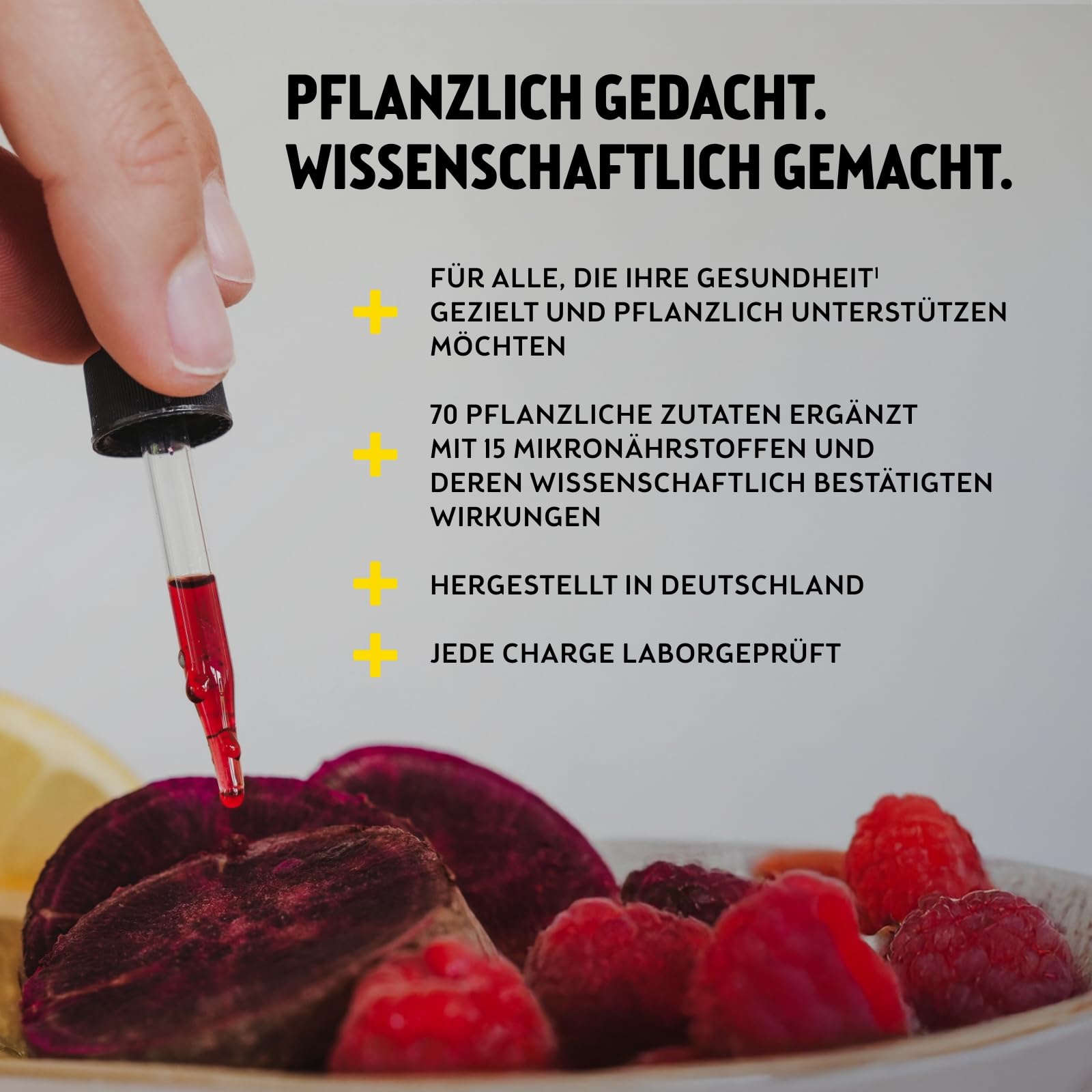 Kloster Kitchen Mikronährstoffkonzentrat Vital Flow | 3x 500 ml - 3 Monate - 74 Zutaten | Obst, Gemüse & Kräuter - Vitamine, Mineralstoffe & Spurenelemente | Mikronährstoffe Saft Flüssig Vegan