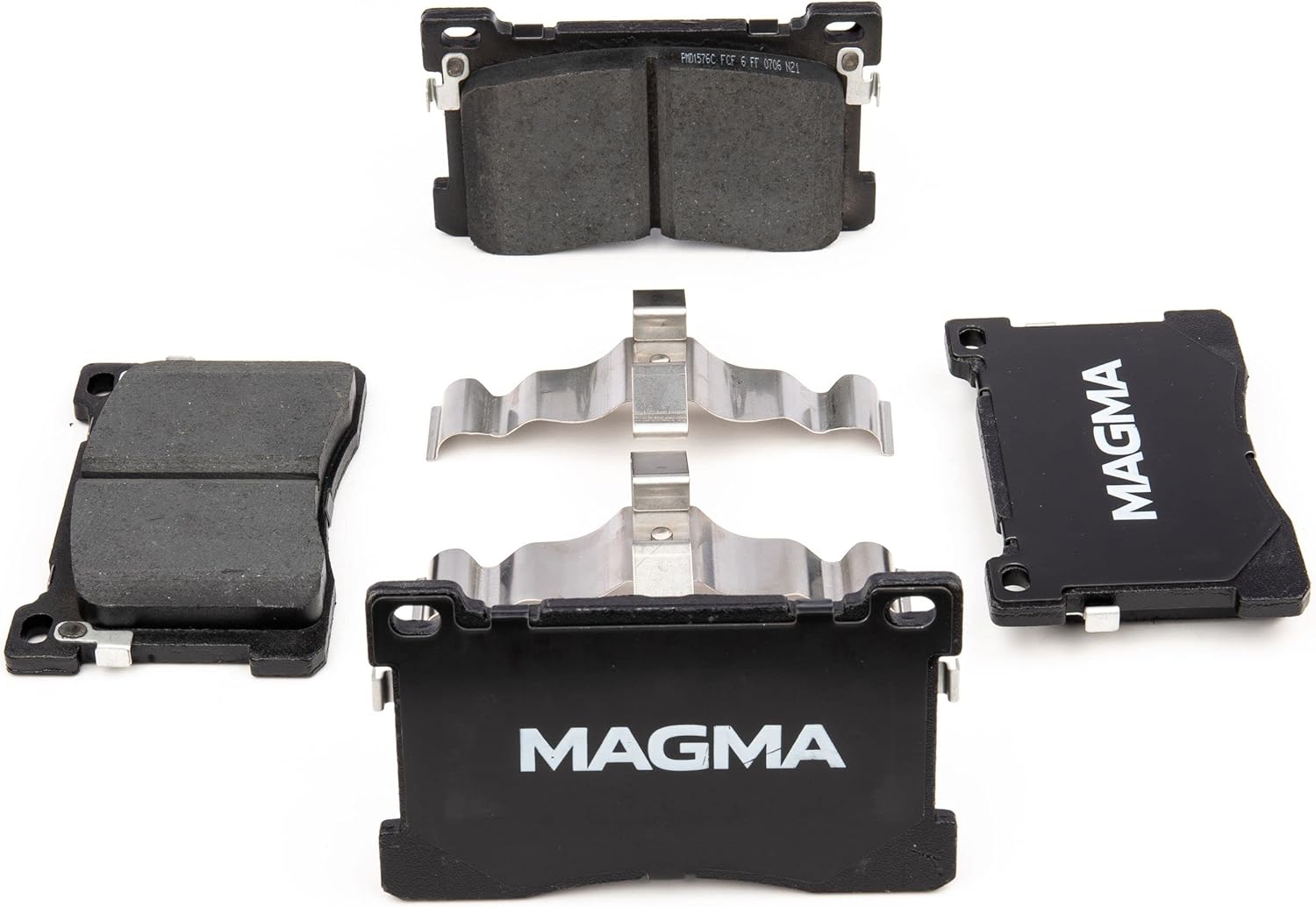 MAGMA Premium PMD1576C Ceramic Brake Pads, Front