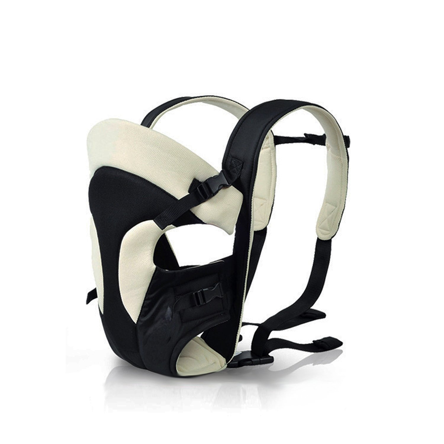 SONARIN Nuevo seguro y cómodo, hebilla trasera reforzada, ergonómico todas las estaciones portador de bebé transpirable multifuncional, adaptar su hijo a crecer(Beige)