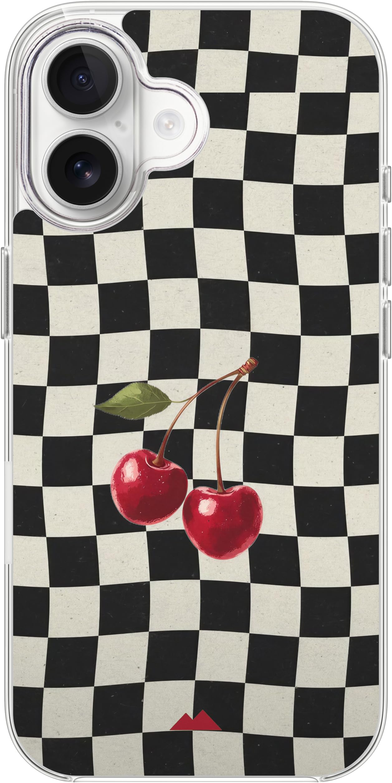 Case Cover for iPhone 17, MagSafe Compatible - Cherry Checks