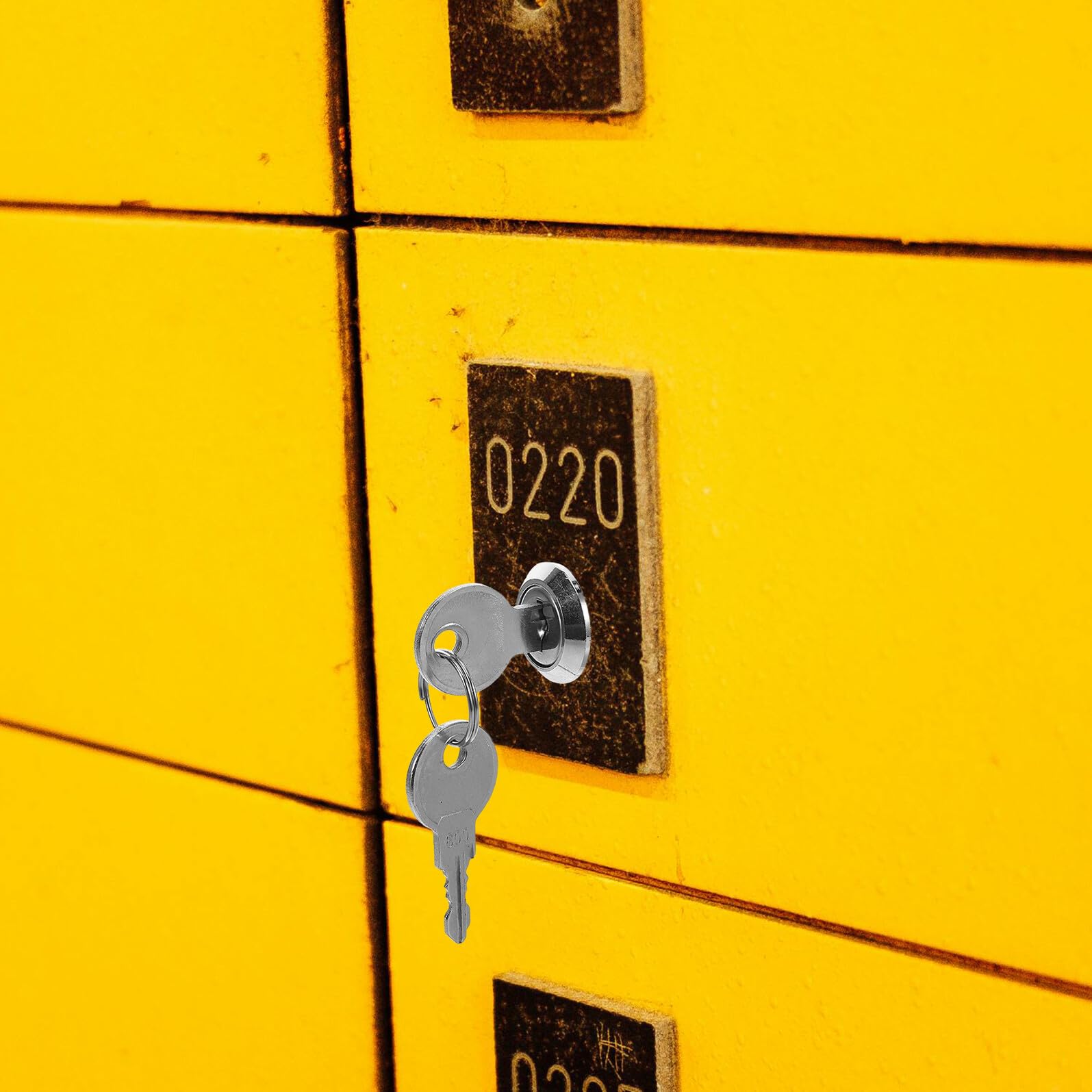 Angoily 6 Satz Teiliges Metall Schrankzylinderschloss Gleichschließend mit Schlüsseln Robustes Cam Schloss Ersatz für Büroschränke Aktenschränke Briefkästen Werkzeugkästen und Möbeltüren