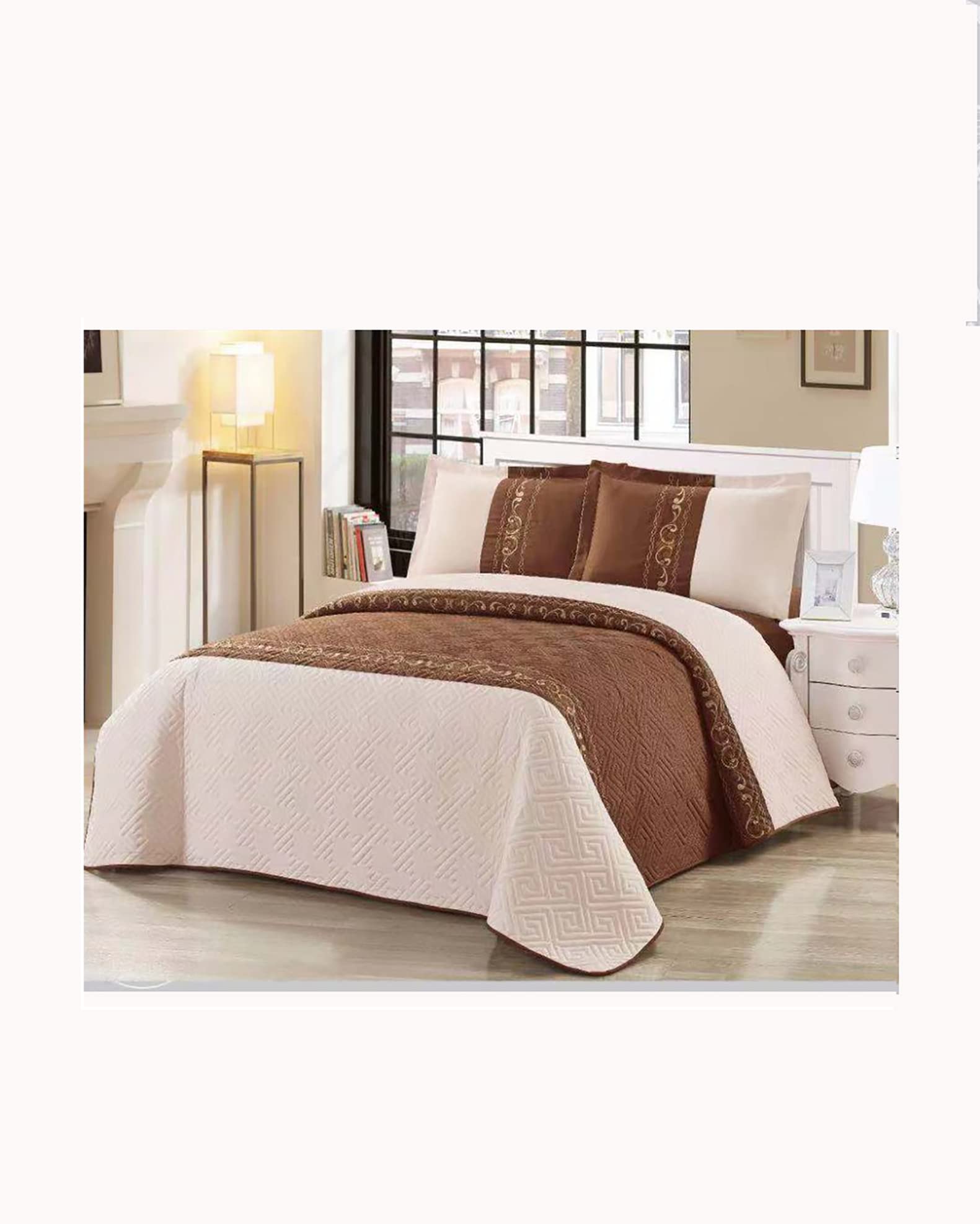 APOLLO Luxury Coverlet Home Bedding Sets for All Seasons (king Size ) 4pcs