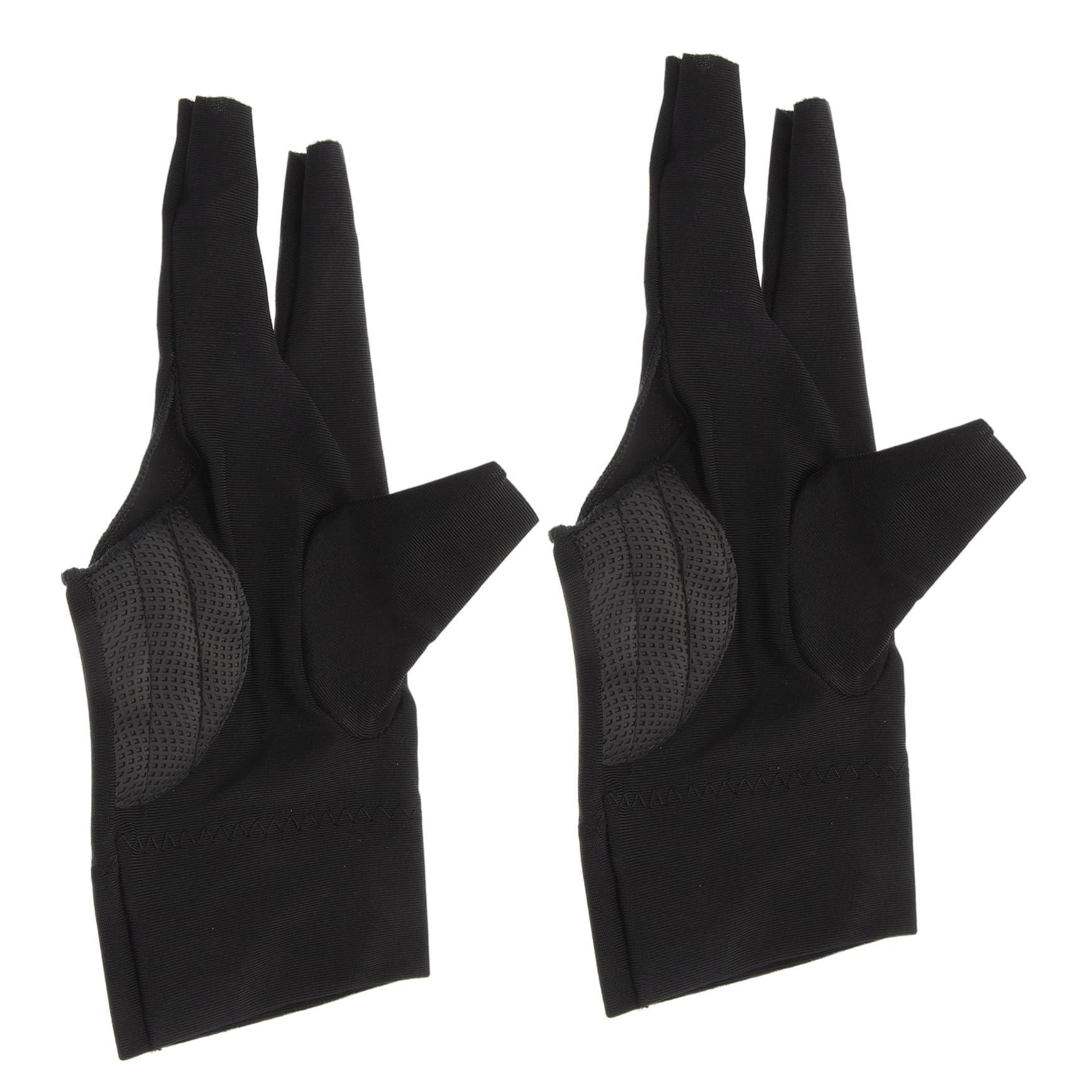 NULYLU 2pcs Half Finger Gloves for Men Left Hand Billiards Gloves Breathable Neoprene