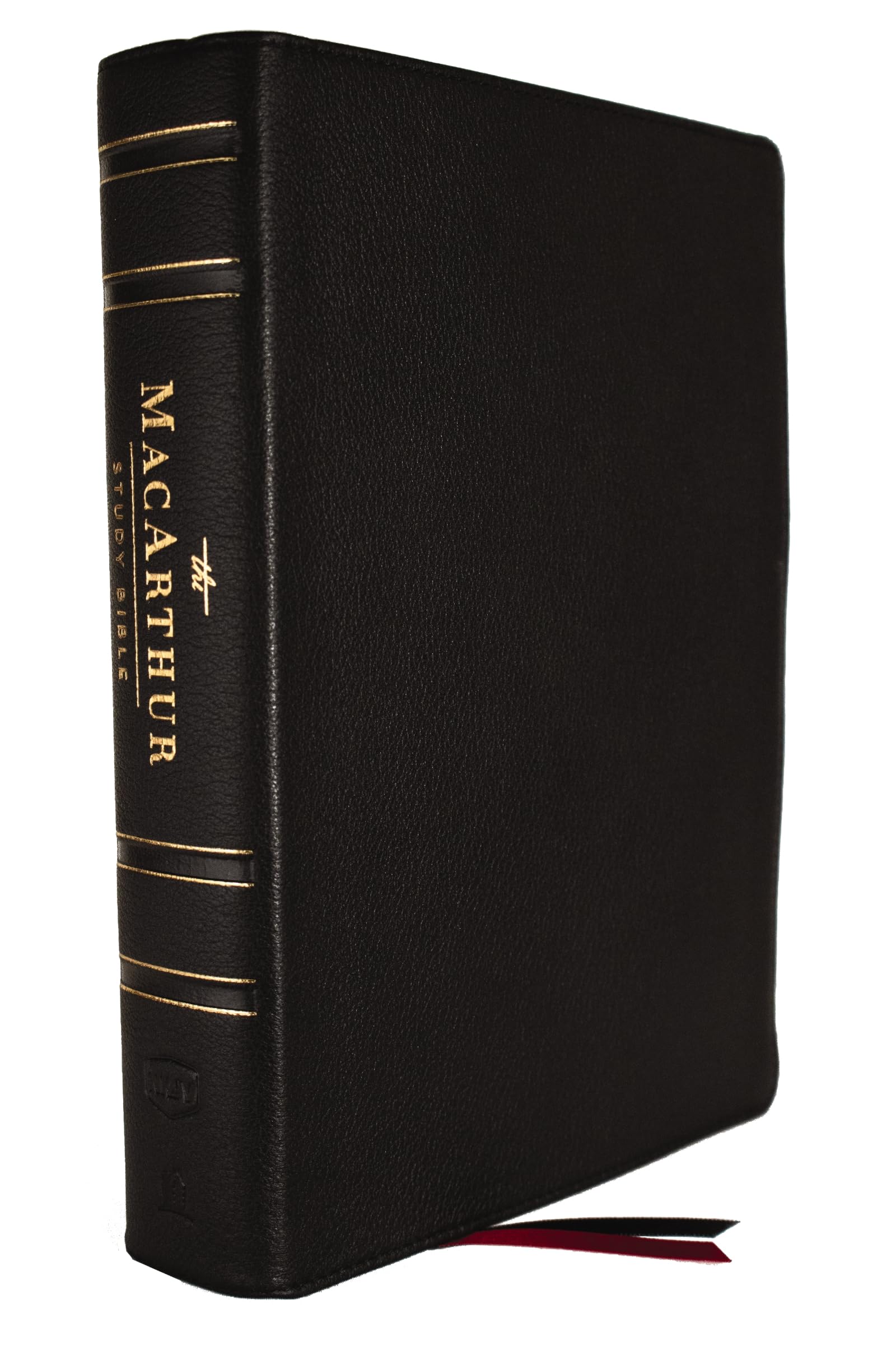 NKJV, MacArthur Study Bible, Black Genuine Leather, Comfort Print: Unleashing God's Truth One Verse at a Time (Holy Bible, New King James Version)