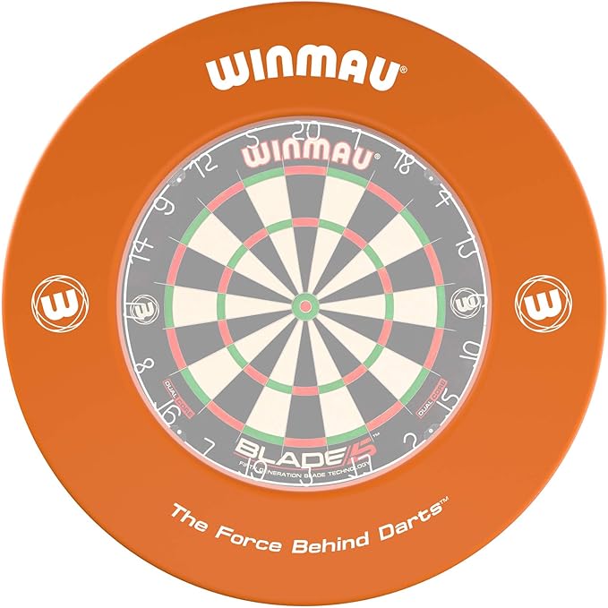 Backboards Sports WINMAU ORANGE DARTBOARD SURROUND RUBBER RING Darts