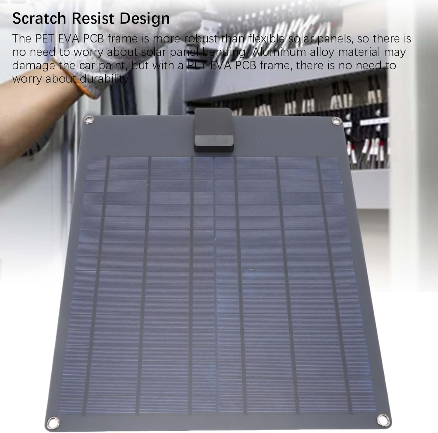 YWBL-WH 35W Solar Car Battery Charger, Intelligent Fast Charging with High Conversion Rate, Water Proof Solar Panel Kit with MPPT Controller, for Car RV Boat Motorcycle Tractor