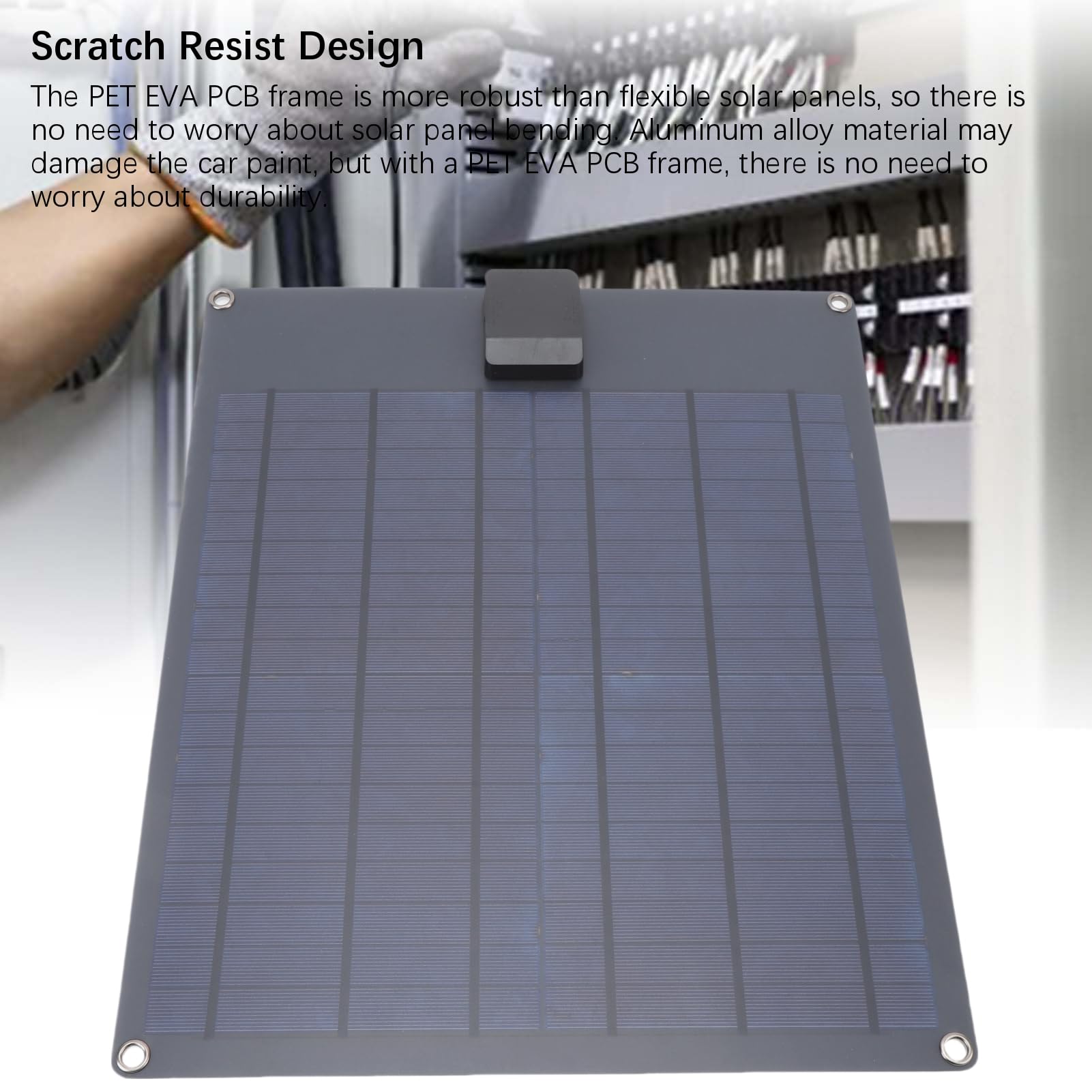 Generic Panneau de Chargeur Solaire de Batterie de Voiture 35 W à Conversion élevée avec Contrôleur, Idéal pour L'entretien de la Batterie Solaire, Idéal pour les Camping-cars, les Tracteurs, les