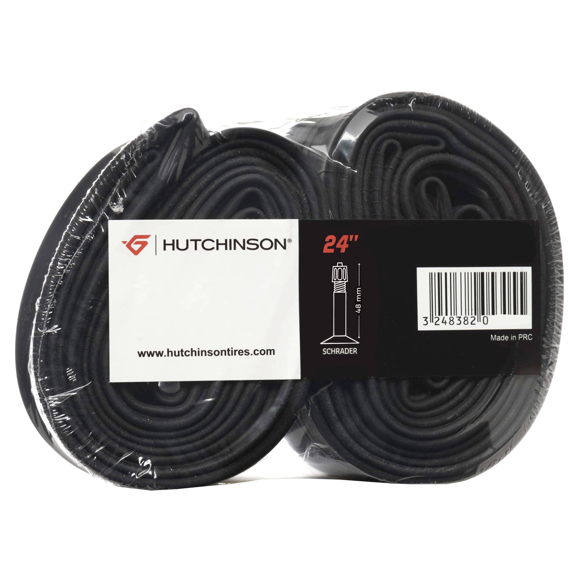 Hutchinson Pack of 2 Inner Tubes – Schrader Valve (40mm) – 24 x 1.70/2.35