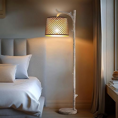 Miniatura 3 de ALUCSET - Pantalla de hierro forestal grabado, 12 x 14 x 10 pulgadas, pantalla de metal moderna con patrón de árboles para lámpara de mesa y luz de