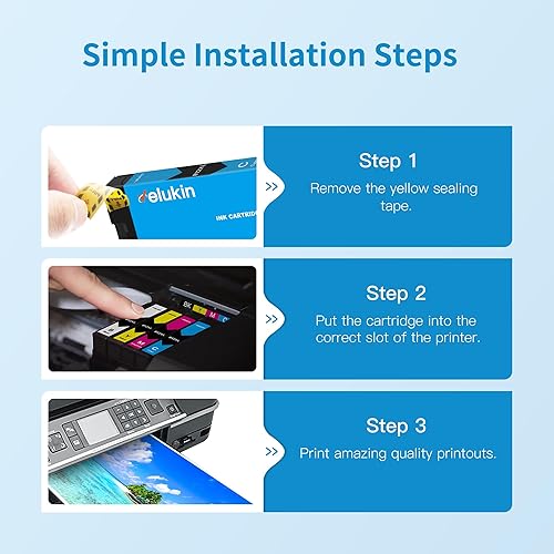 Miniatura 6 de Velukin 212XL Cartuchos de tinta para impresora Epson remanufacturados para Epson 212 cartuchos de tinta 212 XL T212XL funciona con cartuchos de