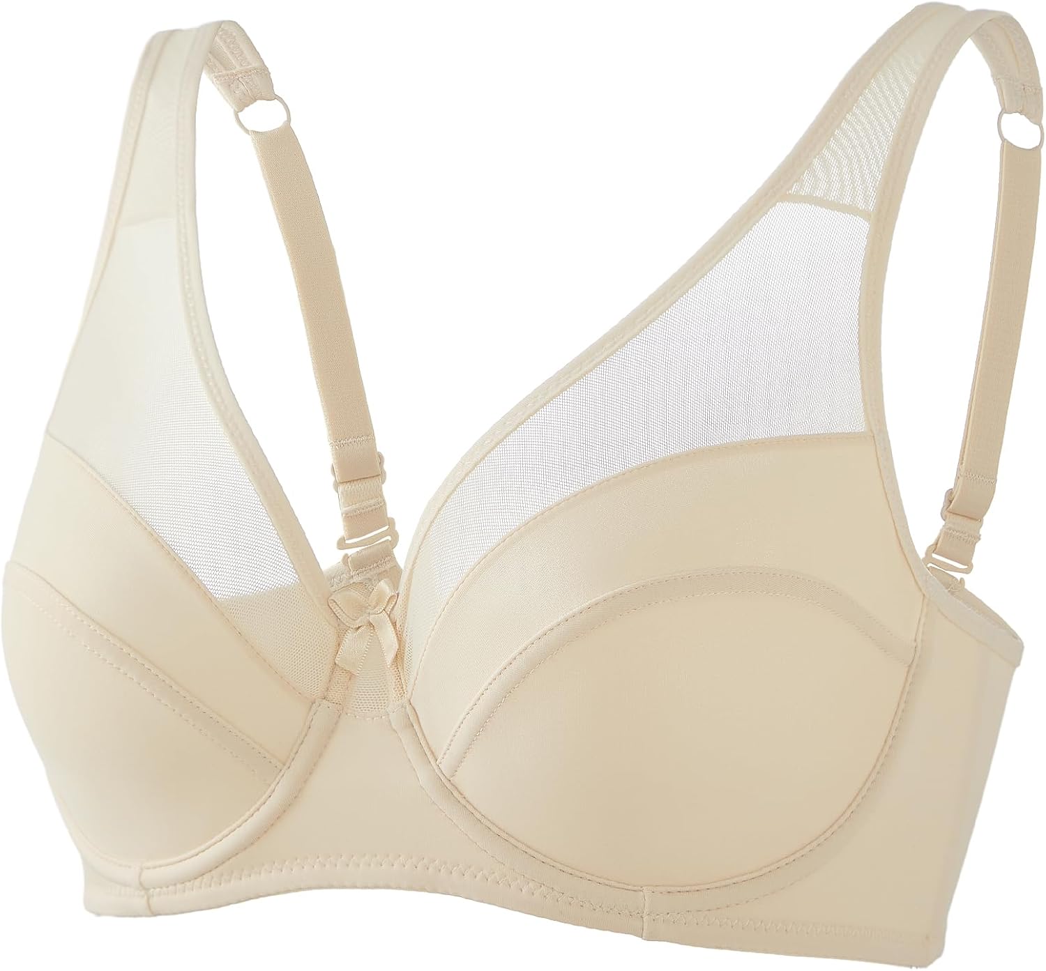 AILIVIN Underwire Minimizer Bras for Women Cross Back Full Coverage Plus Size Non Padded Bra,Lifting Bra for Heavy Breast - Image 5