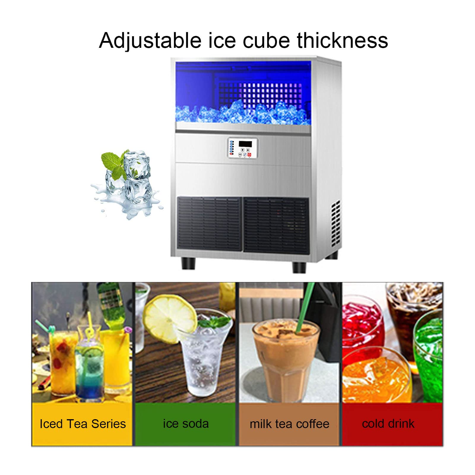 Amazon.co.jp: 業務用製氷機、170ポンド/24時間以上のアンダー