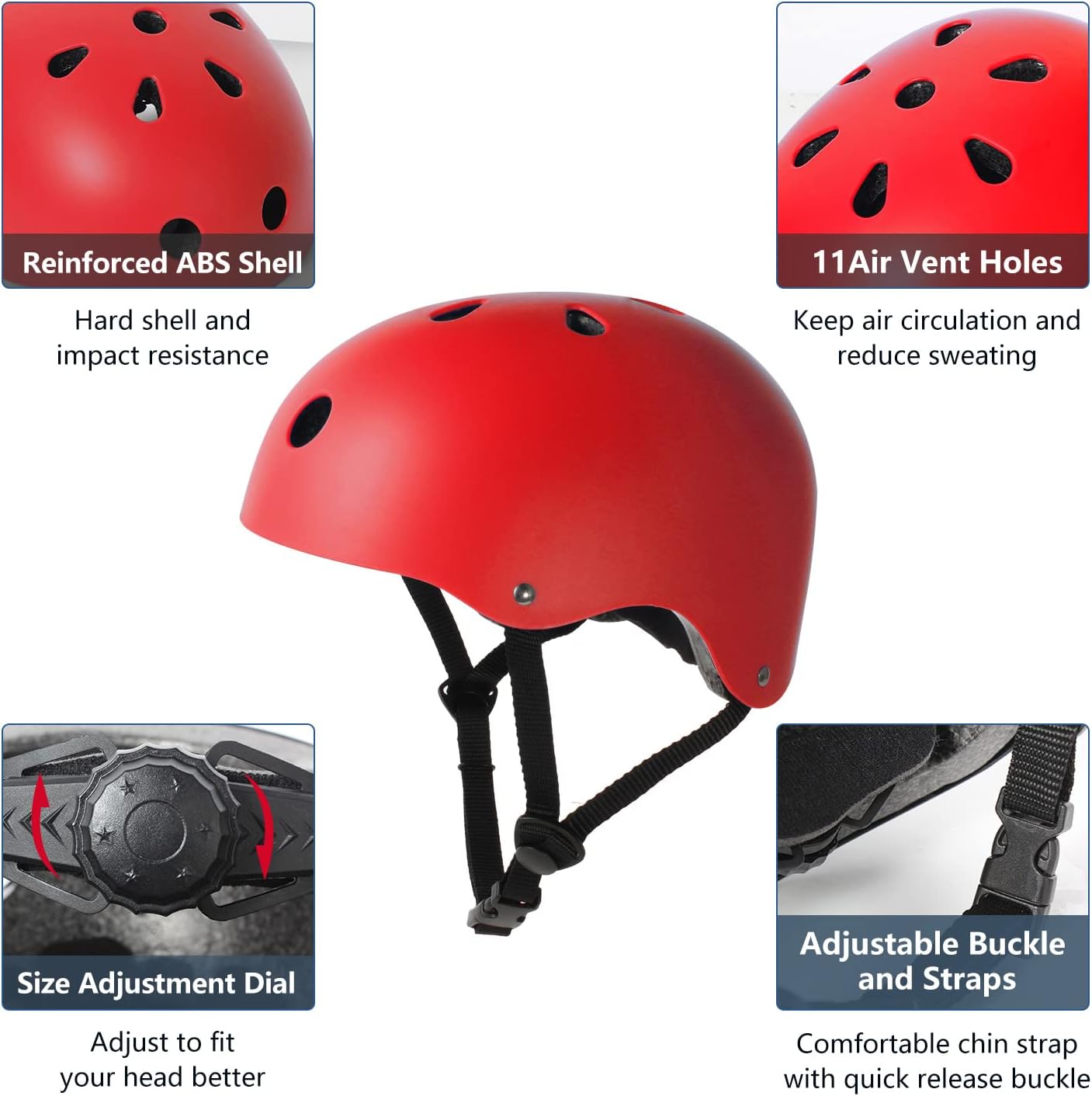 Tourdarson Skateboard Helmet Multi-Sport Scooter Roller Skate Inline Skating Rollerblading for Youth & Adults : Sports & Outdoors