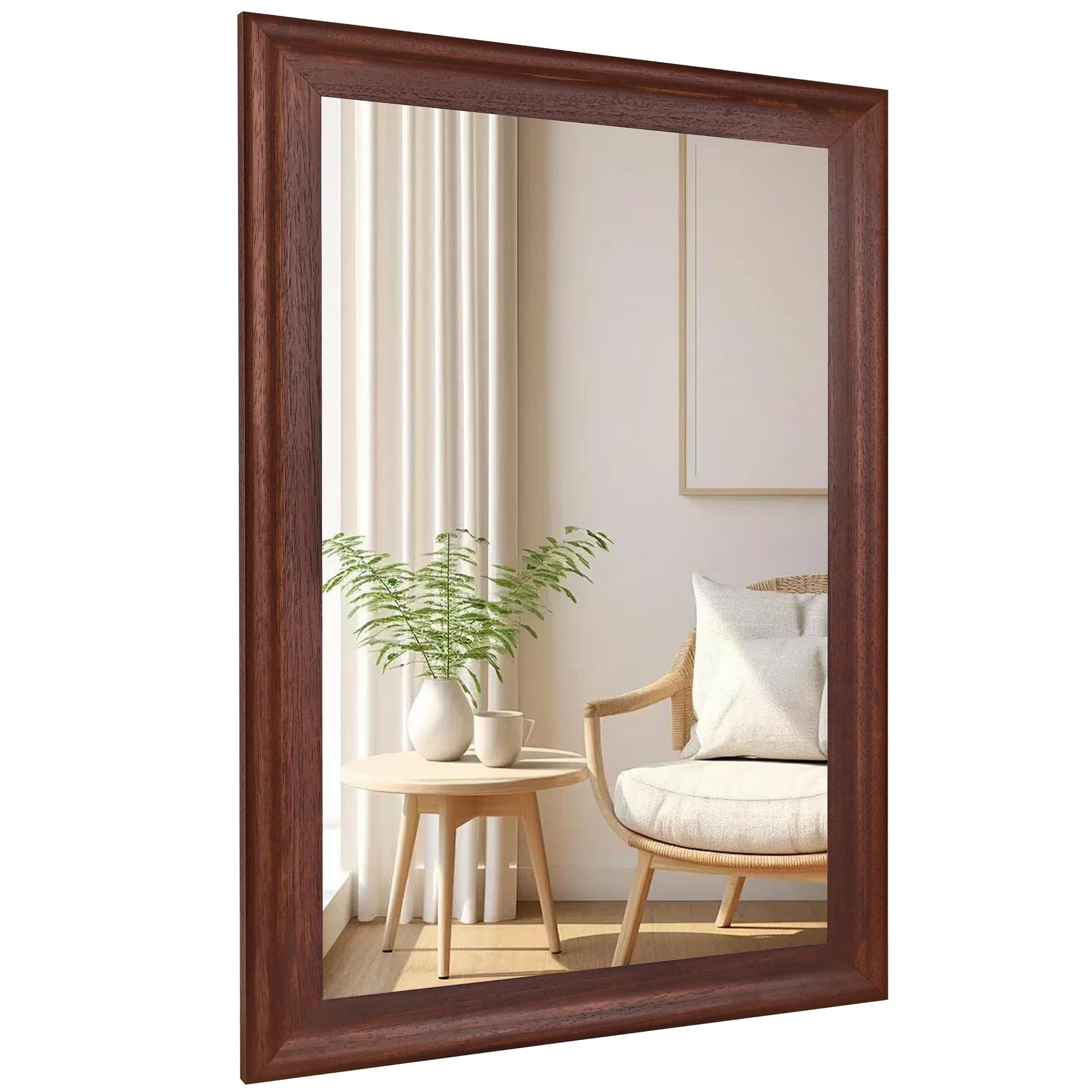 Buy CULER Rustic Wood Wall Mirror for Bathroom,Rectangle 24 x 36