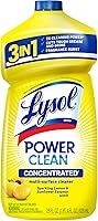 Lysol Power Clean 2x Concentrated Multi-Surface Cleaner, Sparkling Lemon & Sunflower Scent, 28oz - Kills 99.9% Germs