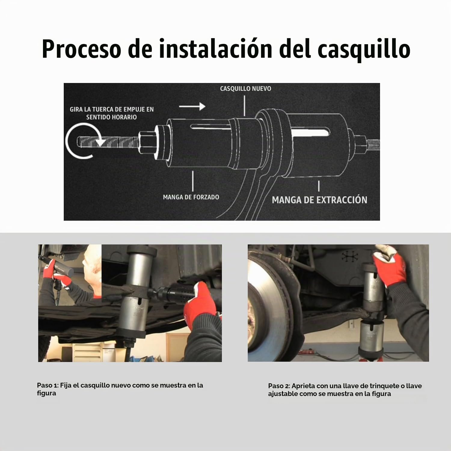 Juego de 27 piezas de herramientas universales de extracción de rodamientos y manguitos de tracción