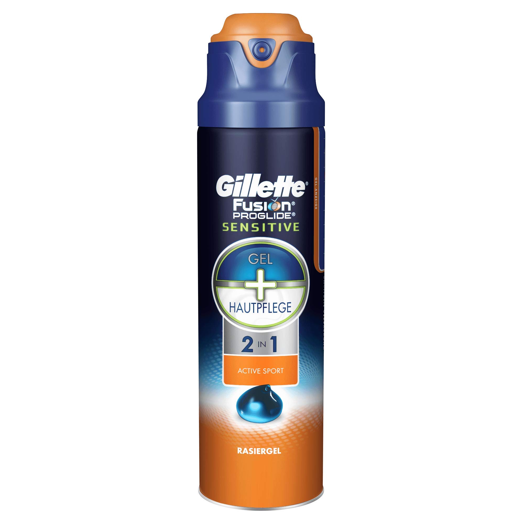 Gillette Fusion ProGlide Rasiergel Männer, 3er Pack (3 x 170 ml), Sensitive Gel Active Sport