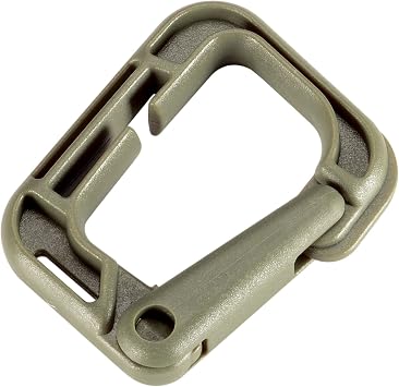 BOOSTEADY Multipurpose D-Ring Locking Hanging Hook Tactical Link Snap Keychain for Molle Webbing with Zippered Pouch