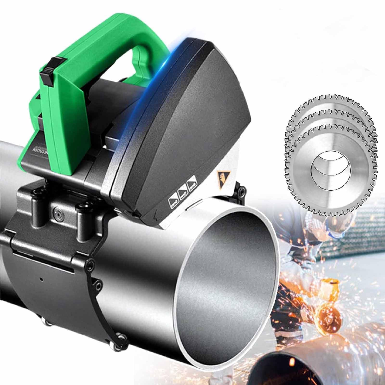 Tagliatubi elettrico automatico, 15-400 mm, taglio a freddo per acciaio inossidabile, rame, PVC, tubi in plastica, strumento idraulico professionale senza sbavature