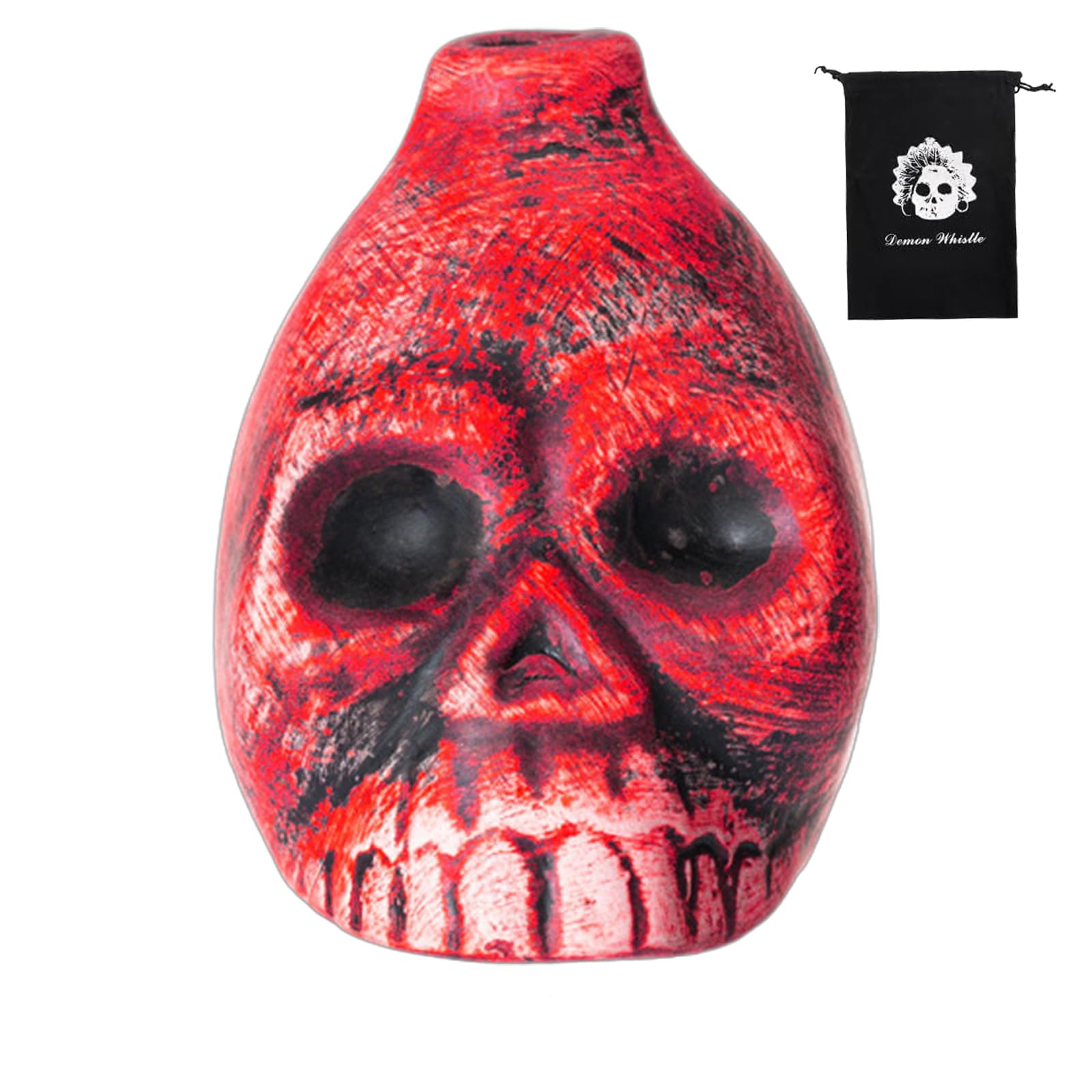 JIMACRO Aztec Death Whistle, 125+Db Aztec Scream Whistle with Bag