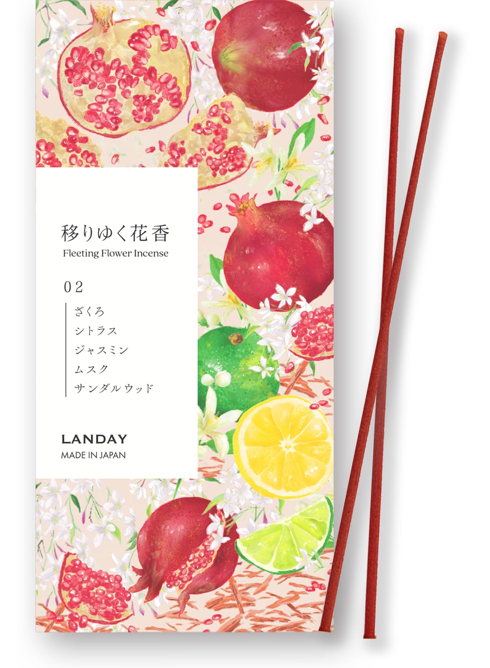 Fruit Scent Incense Sticks – Pomegranate & Citrus