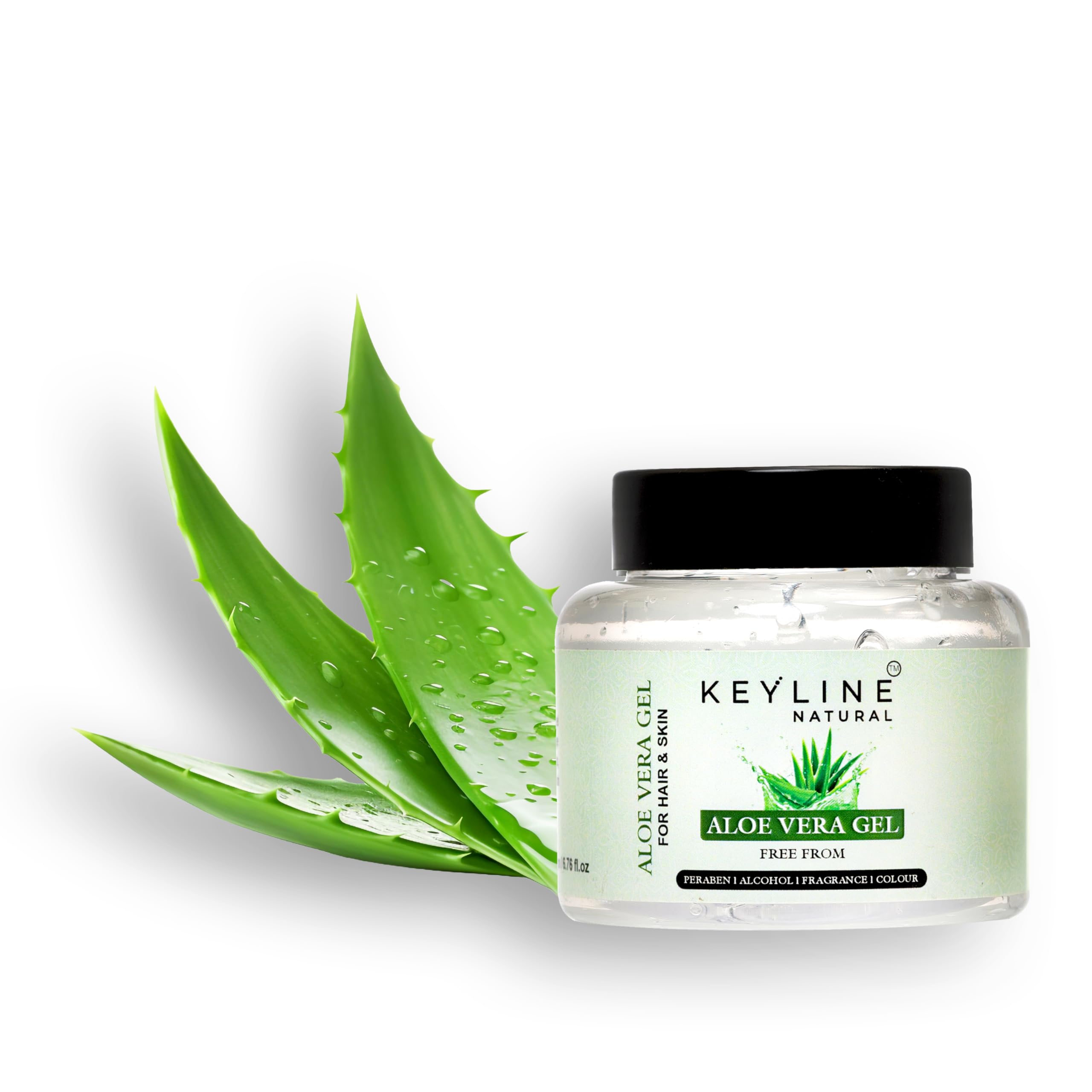 Keyline Natural Aloe Vera Gel For Face, with Natural Aloe Vera and