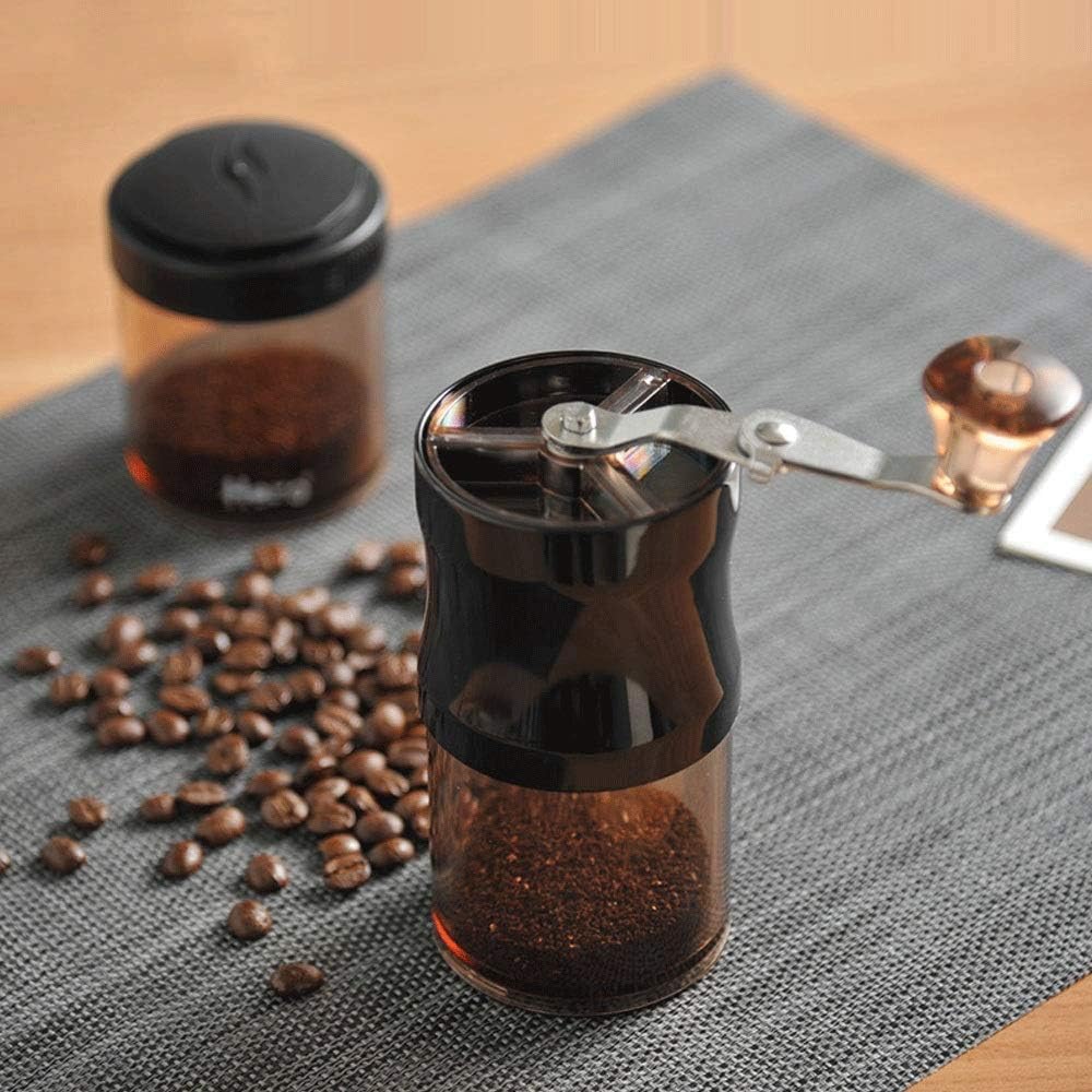 Manual Coffee Grinder Portable - Hand Coffee Bean Mill with Ceramic Burr, Mini Coffee Machine for Office Outdoor Travel