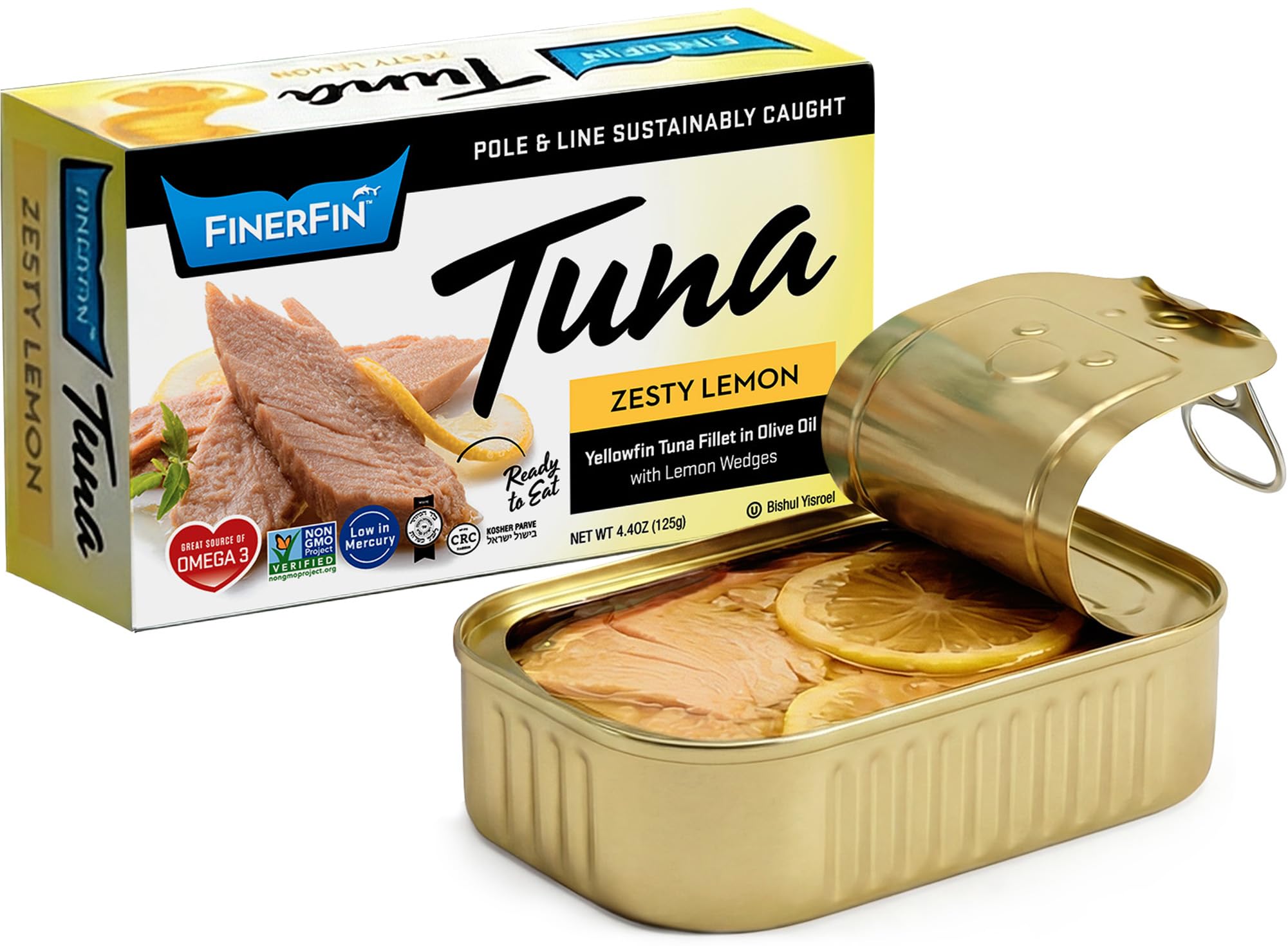 Amazon.com : FinerFin Premium Zesty Lemon Yellowfin Tuna Fillets