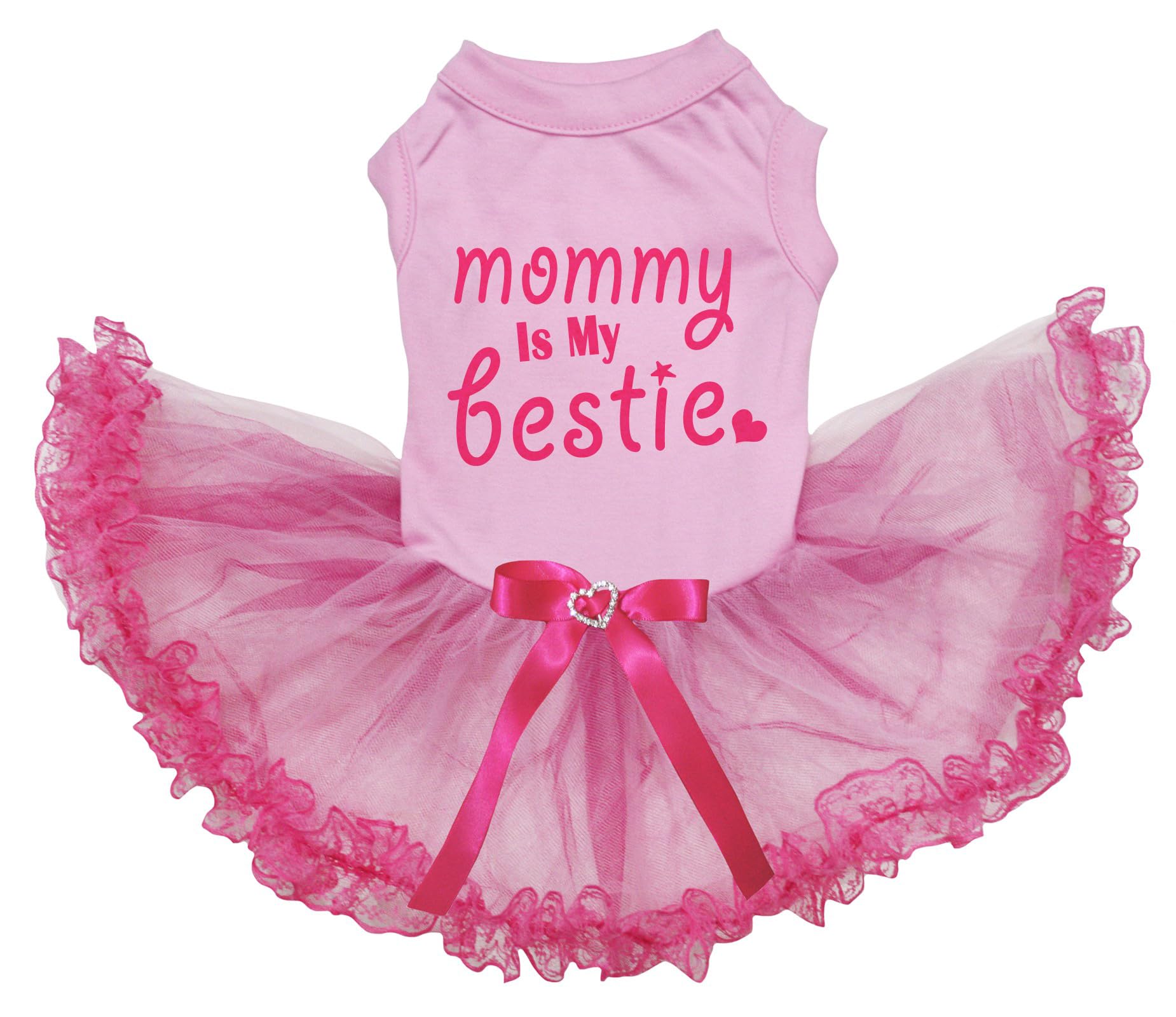 Robe pour chien rose vêtement été en dentelle taille L rose