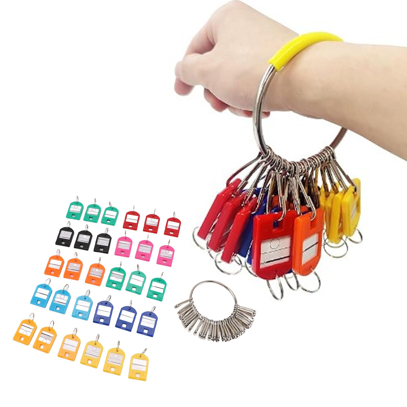 Organizer Portatile Per Chiavi, Con 30 Ganci A Molla E Targhette Individuali 87961081