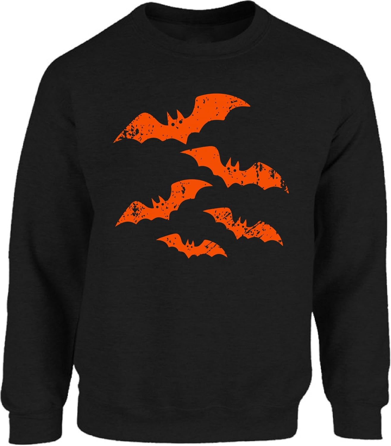 Vizor Unisex Halloween Bats Crewneck Sweatshirts Evil