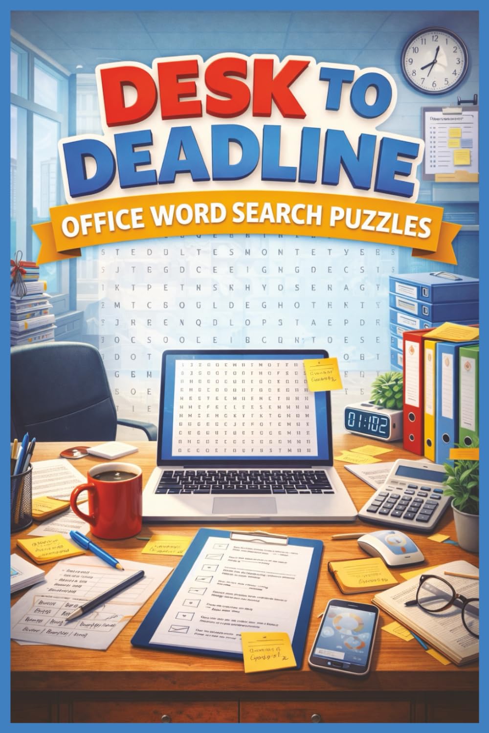 Desk to Deadline: Office Word Search Puzzles: Office Word Search Book with Workplace Terms, Jobs, and Business Software (Word search books collection)