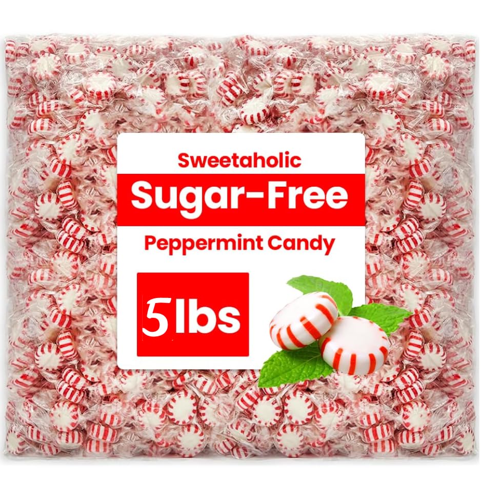 Sugar Free Peppermint Hard Candy - 5 lb, individually wrapped