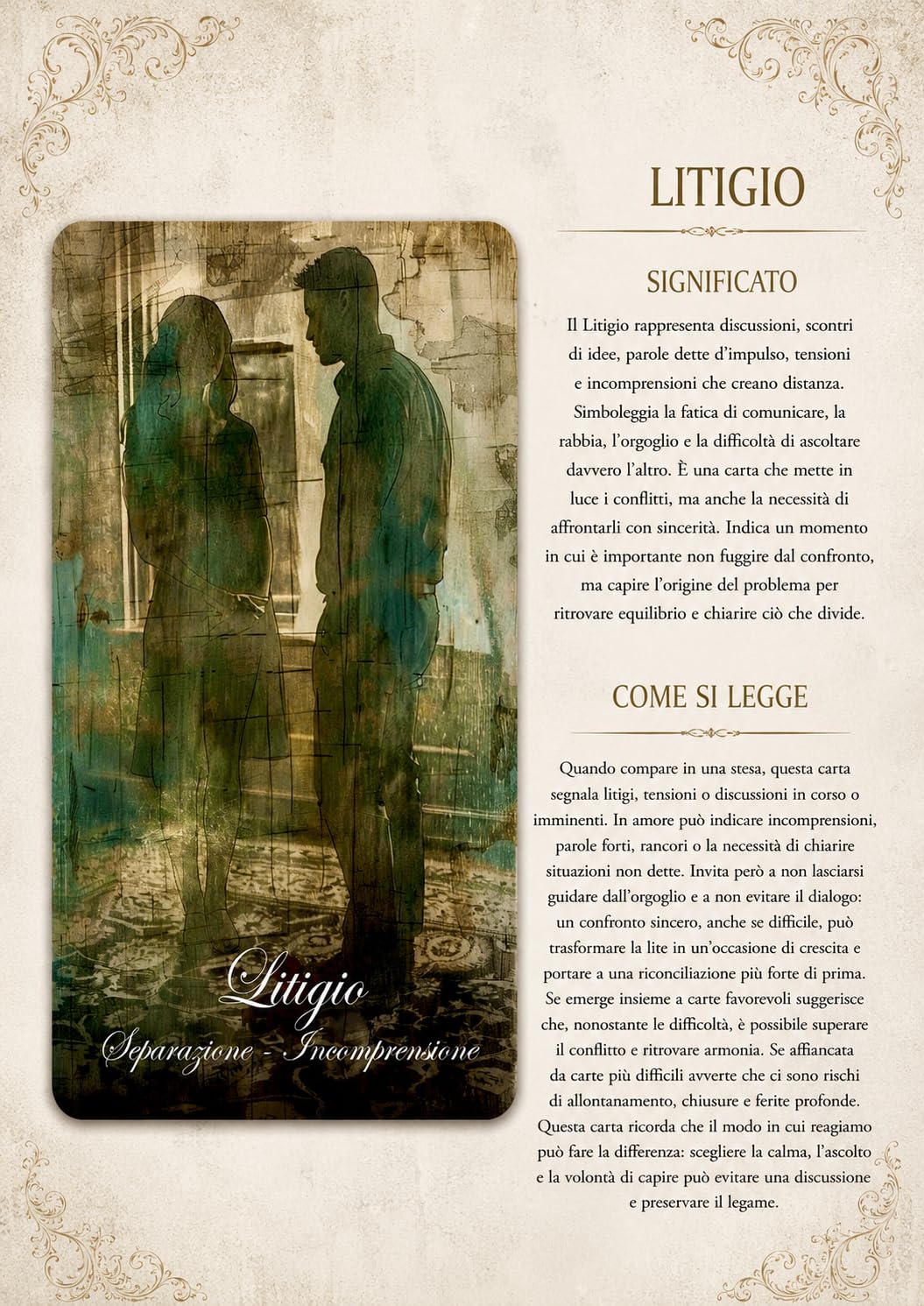 Sibille dei Legami – 60 Carte Divinatorie per consulti sentimentali e relazionali. Scatola a Finitura Effetto Touch