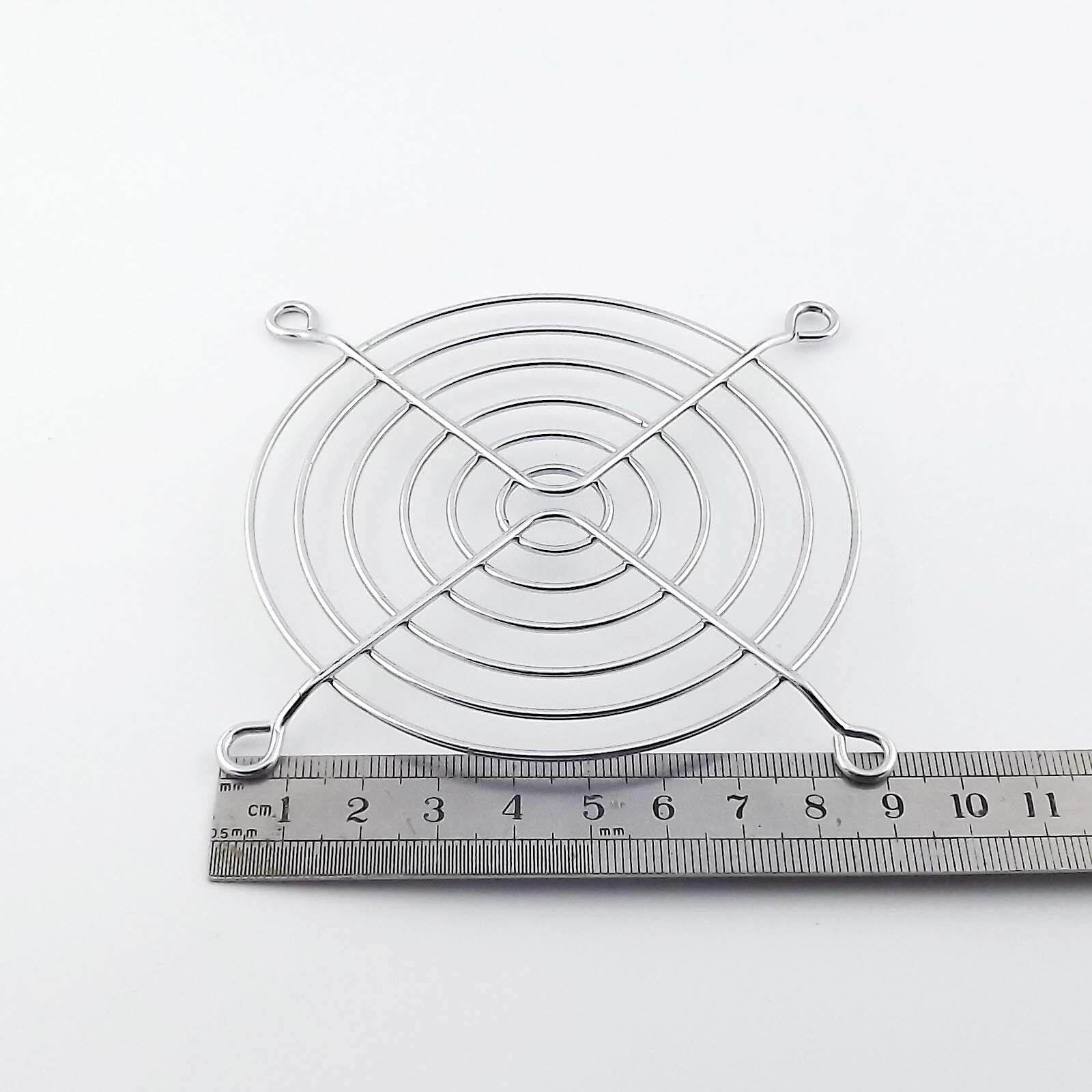 Connector and Terminal for PC Silvery Metal Wire Finger Guard 92mm CPU Fan DC Fan Grill/Guard Protector