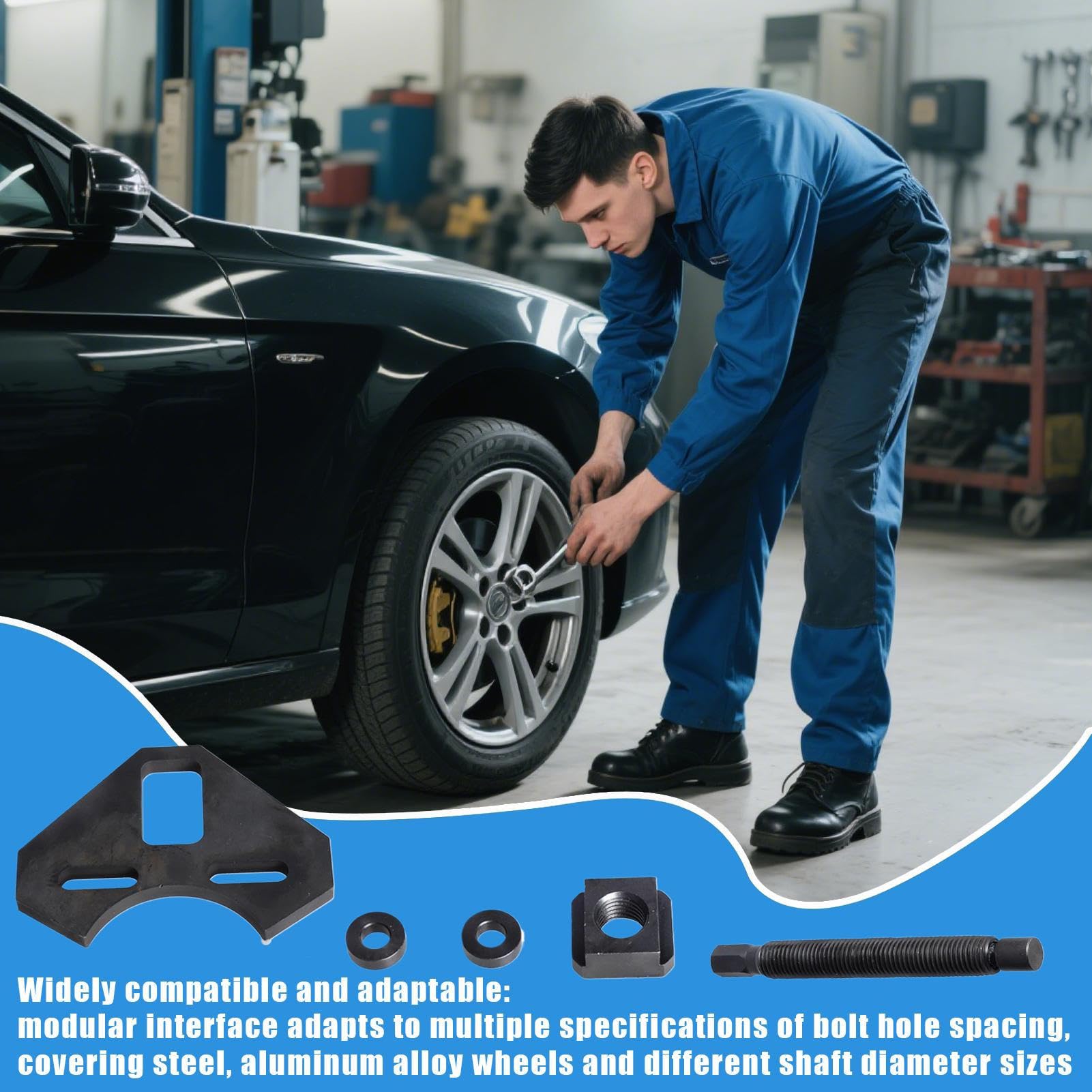 Narzędzie Do Demontażu Łożyska Koła Wzmocniona Wersja Do Usuwania Łożysk | Zestaw Naprawczy Opon do Samochodów Quadów Skrzyni Biegów dla Warsztatów i Gospodarstw Domowych