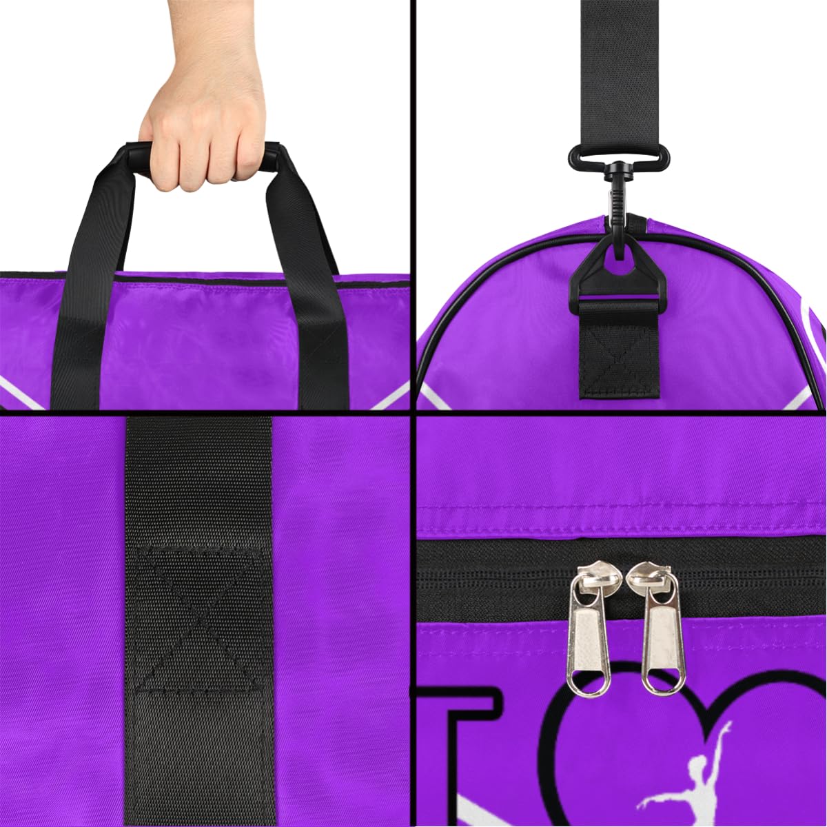 Personalisierte Sporttasche für Jungen und Herren, benutzerdefinierte Sport-Reisetasche mit Schuhfach, maßgeschneiderte Mädchen-Tanztasche, Wochenend-Übernachtungstasche für Frauen, Kinder,