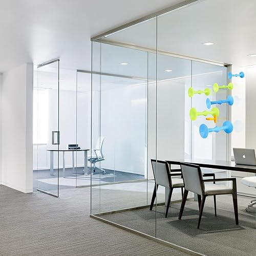 Miniatura 6 de Juego de dardos de silicona para lanzar, juego seguro para interiores y exteriores para niños y familia (tamaño grande, 7 piezas, se pega fácilmente)