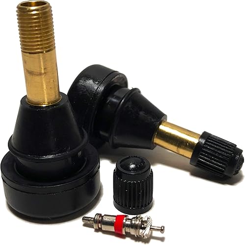 Miniatura 2 de KEX Paquete de 20 vástagos de válvula de alta presión para neumáticos sin cámara TR801HP para orificio grande de 0.625 pulgadas