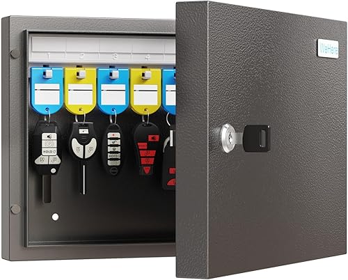 Organizador de gabinete de 96 llaves, caja de bloqueo de llaves, soporte de seguridad para llaves, para valets, hoteles, llaves de coche y casa,