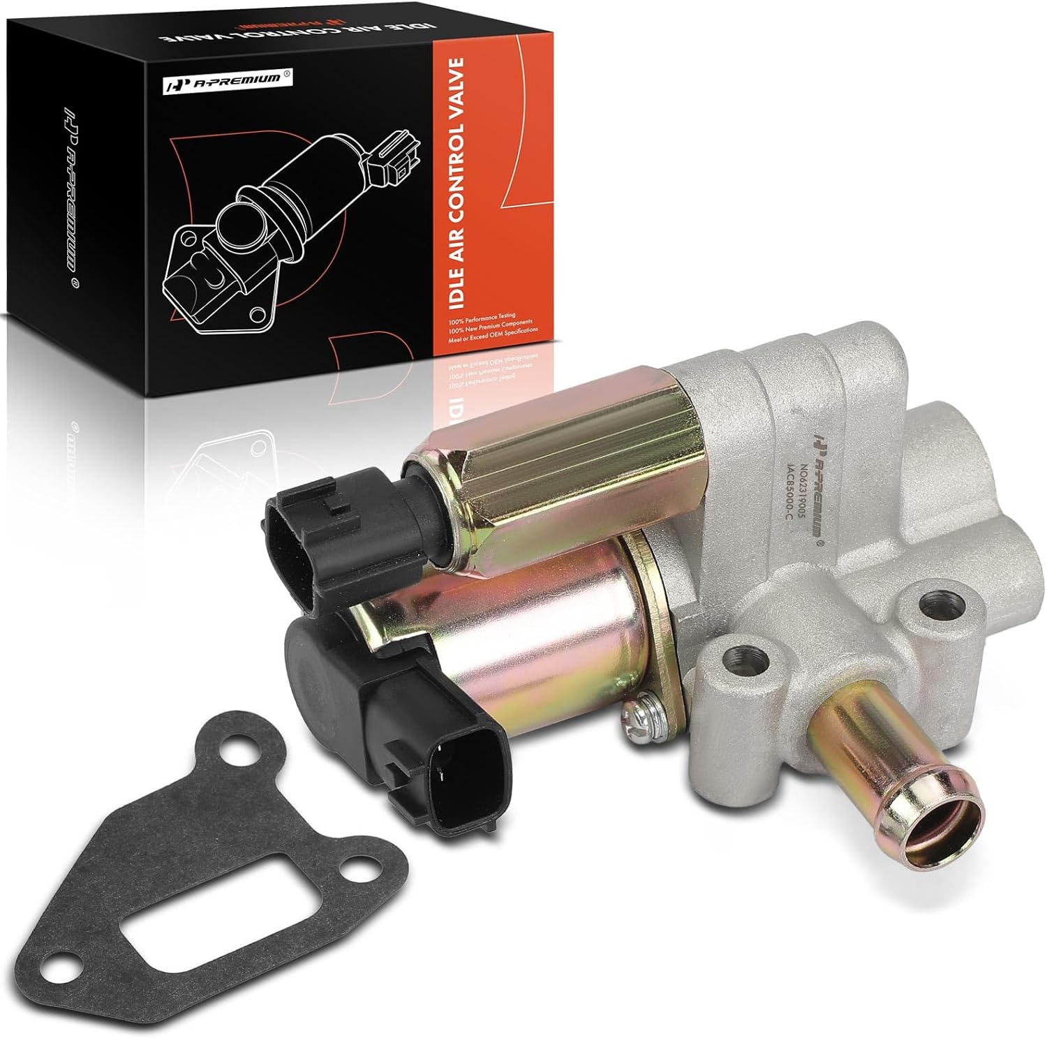 A-Premium Fuel Injection Idle Air Control Valve Compatible with Nissan Sentra 1991-1994, Tsubame 1994-1999, Tsuru 1994-2006, NX 1991-1993, 1.6L, Replace# 2378157Y00, 2378157Y10