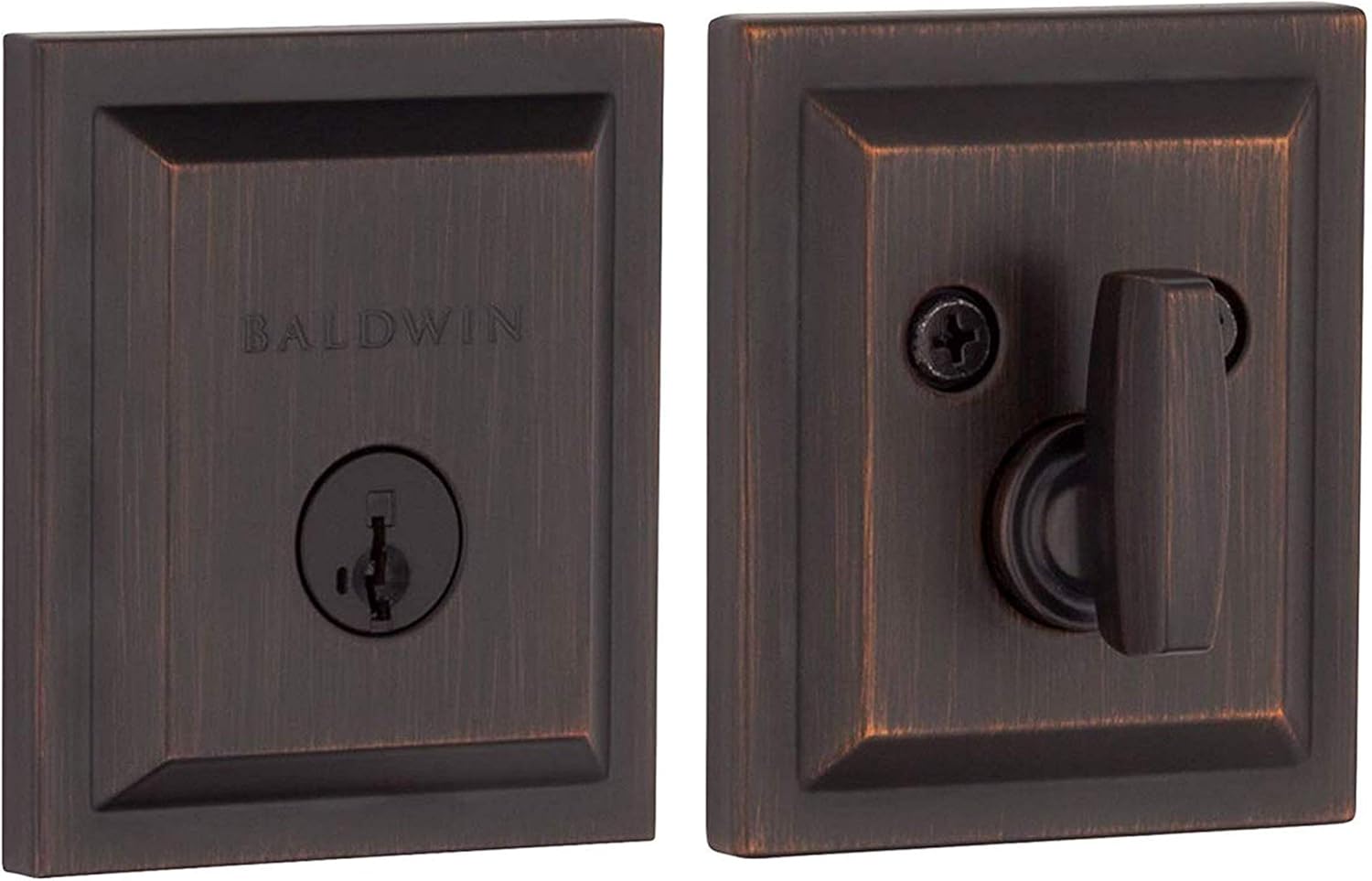 Baldwin Spyglass, Single Cylinder Front Door Deadbolt Featuring