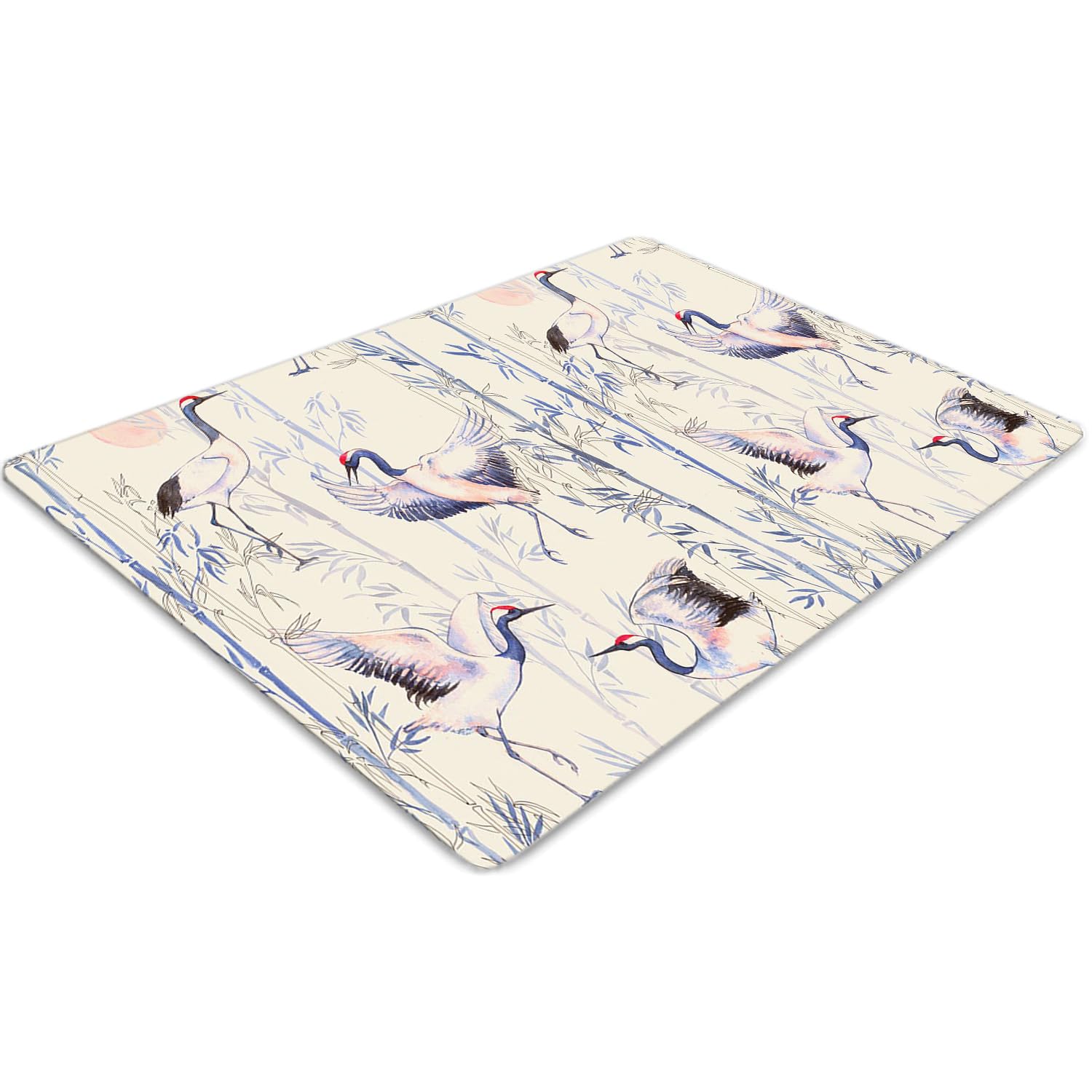 Tapis de protection sol PVC 100x70 cm Krananz rectangulaire pour bureau