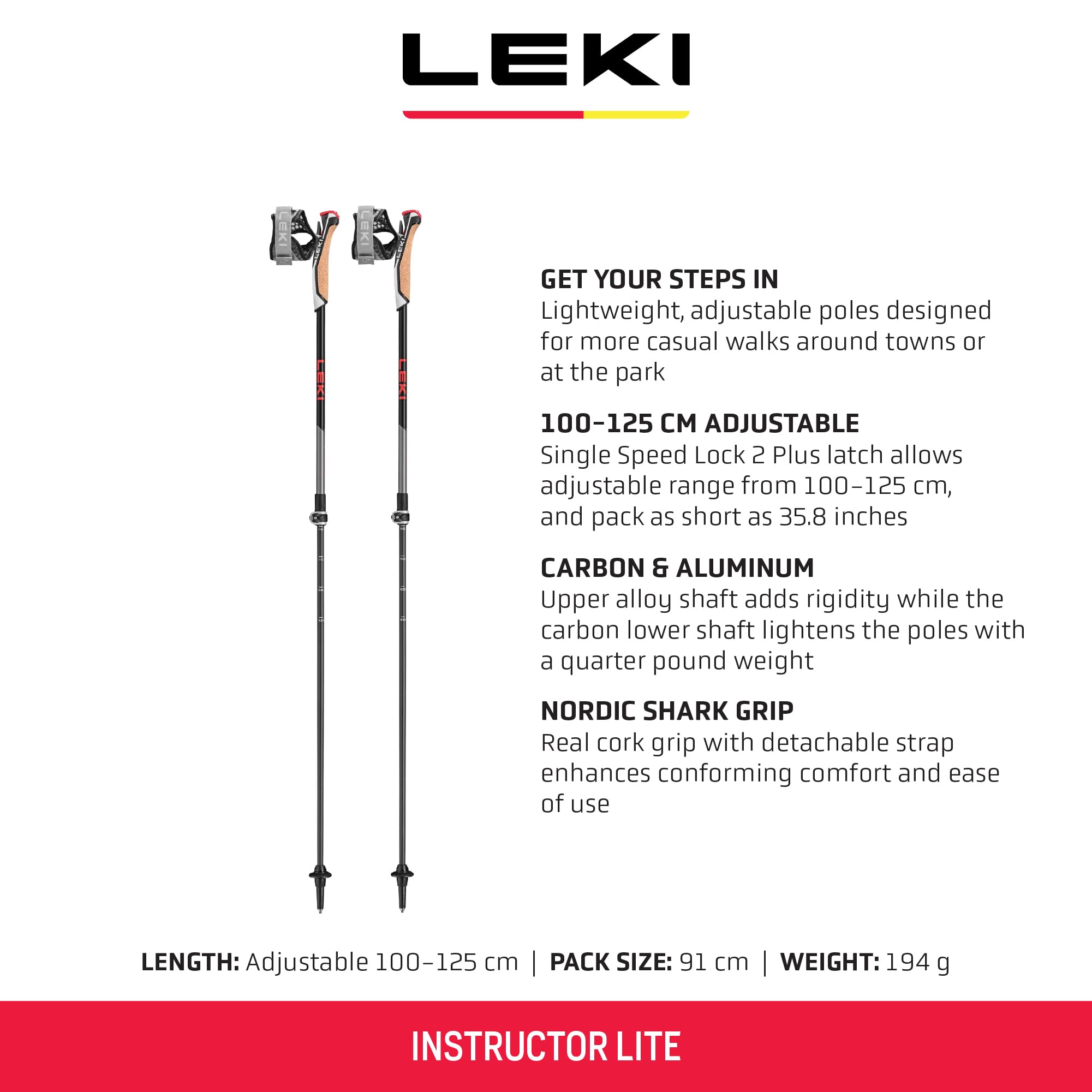 LEKI Instructor Lite - Bastoncini da nordic walking